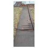 Two hand scythe with grain carriage