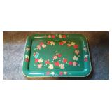Vintage maple leaf pattern serving tray