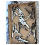 Locking Pliers Assortment 8- Pair Lot