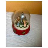 Vintage ETM Christmas Globe Music Box