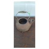 Cast iron kettle 9' tall