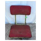 Vintage Swivel Clamp on Boat Seat Folds down