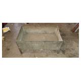 Galvanized metal planter 24' x 15' x 12'