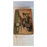 Air pressure gauges torch head, pressure gauge