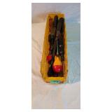 Nut drivers, screwdrivers, files, assorted tools