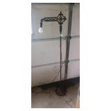 Cast iron bridge lamp 59' tall works