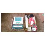 NKJV giant print bible, ruler, small broom, misc.