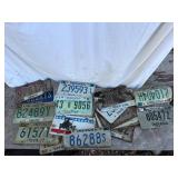 Indiana License Plate Assortment Rough Condition