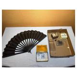 Folding Fan , Glass Trinket Box , music Boxes