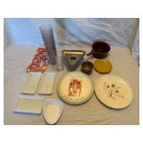 3- Ovenproof Trays, Holly Hobbie Plate