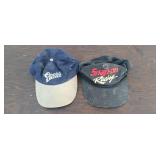 Vintage snap-on racing and Coors light hats
