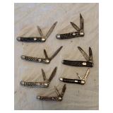 7- Pocket Knives 2 blades each