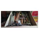 Drawer of assorted tools and hardware