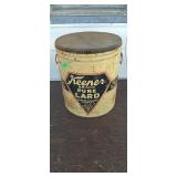 Keener brand lard bucket 50lb bucket