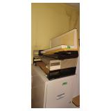 Group of plastic tray organizers