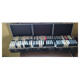 Assorted 8 track tapes on cases