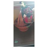 Assorted baskets and decor