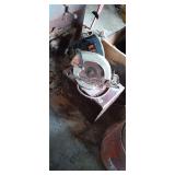 Black and Decker circular saw with wooden box and