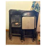 Card Table and 4 Folding Chairs