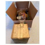 4-Coca-Cola Glasses,Artificial Fruit, Coke Bottle