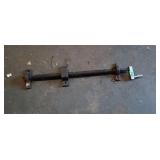 Threaded adjustable rod with 2 bearings