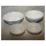 Milk Glass bowls, EO BRODY M2000 Dish