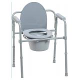 Drive Medical Folding Steel Bedside Commode