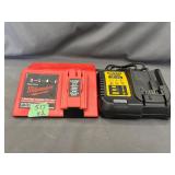 2 - Milwaukee NiCd charger, DeWalt charger DCB115