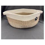 HiChen cotton rope woven dog toy basket