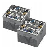 Aokeyee Shoe Organizer for Closet, 2 pack