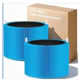 2 Pack Blue Pure AllergenBlock Filter Replacement