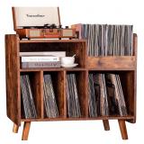 Record Player Stand w/ Open Vinyl Storage