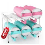 Stackable water bottle holder 2 tier