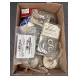 Flat washers, hex head brass screws,m