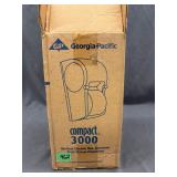 Vertical double roll bath tissue dispenser