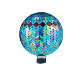 Voreen Mosaic Glass Gazing Ball Blue new