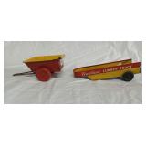 Pressed tin Courtland lumber truck trailer 7' long