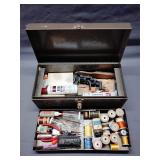 Homak model 415 tool box with fishing rod repair