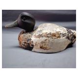 Vintage wooden duck decoy from