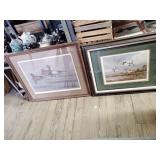 2 signed duck prints