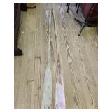6ft Wooden Antique Oars