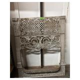 Cast iron fireplace surround