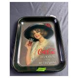 Coca-Cola metal serving tray 10.75' x 13.25'