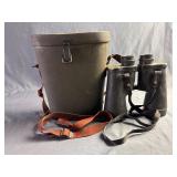 Binoculars in carrying case