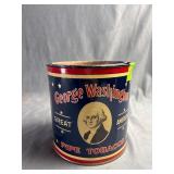 George Washington Pipe Tobacco tin 5.5'