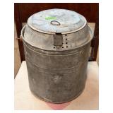 Vintage Galvanized Minnow Bucket , 9'x11'