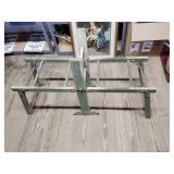 Vintage Wooden folding double washtub stand