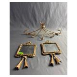2 - Twisted Rope Wall Mirrors with mirror frame