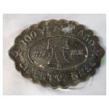 Liberty Bell Metal Belt Buckle