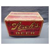 Vintage stroh's beer box